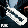 Alloy Razor Blade Pendant Necklace with 45 cm or 60 cm Chain - Image 5