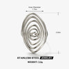 Creaive Stainless Steel Spiral Ring for Women Man Minimalist Irregular Twisted Swirl Rings Jewelry Unique Gifts - Image 8