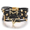 Hollow Star Metal Beads Leather Bracelet Multilayer Glitter Filled Slim Strips Wrap Bracelets Female Jewelry Gifts - Image 7
