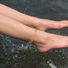 2Pcs Stainless Steel Anklet Set For Women Silver Color Ankle Bracelet Cuban Link Chain On Leg Foot Female Summer Beach Jewelry - Image 4