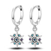 Women's Silver Snowflake Christmas Sparkling Zircon Winter Earrings Fit For Engagement Parties Jewelry - Image 17