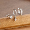3PCS Geometric Zircon Small Drop Earrings Set for Women Temperament Dangle Earring Party Jewelry Accessories - Image 8