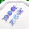 Kuguys 4 Colors Lunar Phase Moon Earrings for Women Acrylic Long Classic Jewelry Accessories - Image 10