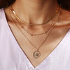 Silver Three-Layer Stacking Necklace Women Simple Strip Pendant Collarbone Chain Jewelry - Image 7