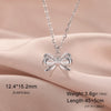 Romantic Bowknot Necklace for Women Stainless Steel Pendant Jewelry Kpop Wedding Korean Bow Choker Neck Chain Gift - Image 20
