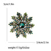 Rhinestone Snowflake Brooch for Women Unisex Pearl Flower Pins Banquet Party Backpack Gifts Jewelry Accessories - Image 12