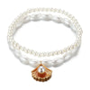 Yupsk 2pcs/set Double Layer Imitation Pearl Stackable Anklet With Shell Pendant Women Wedding Party Anklet Jewelry Gift - Image 5