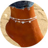 Sliver Plated CZ Anklet Bracelets for Women Girl Heart Charm Dainty Layer Chain Anklets Jewelry Gifts - Image 1