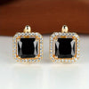 Square Stone Green Zircon Hoop Earrings Cute Female Crystal Birthstone Earrings Boho Gold Color Small Earrings For Women Jewelry - Image 15