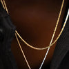 Men's Stainless Steel Hip Hop Jewelry 1.3MM Wire Chain Necklace in White Golden AccessoriesGift - Image 3