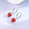 Silver Earrings Women Delicious Strawberry Drop Earring For Anniversary Wedding Jewelry Gifts - Image 2