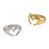 Bohemian Stainless Steel Ring Woman Vintage Jewelry Starfish Heart-Shaped Geometry Adjustable Open Rings Prom Accessories Gift - Image 6