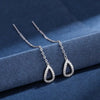 Drop Ear Line Long Hanging Earrings for Women Rose Gold Color Zircon Crystal Piercing Threader Earing Ear Accessories Jewelry - Image 5