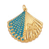 Fish Monta Ray Marine Organism Sea Conch Shell Nautil Coral Branch Charm Pendant,Gold Plated Zircon Jewelry Finding Supplies - Image 34