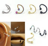 2pc/set Steel Spiral Twisted Lip Ring Nose Rings 16 Gauge Ear Cartilage Helix Piercing Body Accessories Jewelry Gift - Image 2