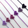 Braided Heart Rope Bracelet Adjustable in Many Colors - Image 3