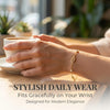 French Style Minimalist Bracelet, White Zircon Pig-Nose Stainless Steel Bangle for Women, Elegant Chain Jewelry - Image 2