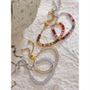 Colorful Bling Cubic Zirconia Chain Stainless Steel Pull-out Bracelet Bangle Jewelry Party Gift - Image 3