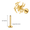 Titanium Spider Labret Lip Ring Tragus Cartilage Conch Flat Helix Stud Earring Halloween Piercing Jewelry - Image 19
