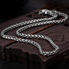 Silver Plated Stainless Steel Thick Wheat Braided Chain Necklace Resistant Jewelry for Men Daily Wear - Image 3
