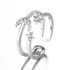 Silver Double Layer Water Drop Ring For Women Square Zircon Adjustable Index Finger Jewelry Party Gift - Image 16