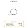 Silver Line Round Adjustable Ring For Women Classic Jewelry Minimalist Accessories Gift - Image 2