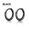1 Pairs Punk Stainless Steel Stud Earrings Black Earrings Set For Men Women Vintage Hip Hop Piercing Ear Jewelry Accessories - Image 35