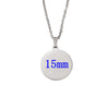 10Pcs 45cm 50cm 60cm Blank Round Disc Pendant Necklace Mirror Polish Stainless Steel Chain Necklace For Womens - Image 22