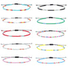 Boho Women Glass Beads Woven Anklet Beaded Bracelet On The Leg Beach Barefoot Foot Jewelry Handmade Rope Thread Weaving Braid - Image 1