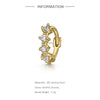 Constellation Zircon Hoop Earring Silver Piercing Unique Design Jewelry Unisex Versatile Earring - Image 4