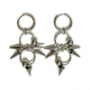 Goth Jewelry Rivet Tiger Nail Earrings Grunge Rock Accessories Punk Chains Earrings Women Punk Charms Earrings Aesthetic - Image 2