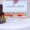 Christmas Alloy Drip Earrings Santa Tree Reindeer Snowflake Women Accessories - Image 3