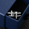 Thin Cross Accent Ring with Cubic Zirconia in Sizes 5 to 10 - Image 5