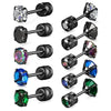 Men's Stainless Steel Stud Earrings with Color and Five-Pair Options - Image 8