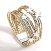 Boho Glitter Filled Slim Strips Leather Bracelet for Women Cute Stars Multilayer Wrap Bracelets Charm Jewelry - Image 3