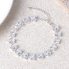 Unique Pink Cubic Zirconia Silver Gold Plated Oval CZ Tennis Link Chain Bracelet for Women Chic Daily Party Wedding - Image 7