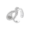 Golden Plated Brass Bracelet With Zirconia Earrings And Ring Collection Style Ladies Jewellery - Image 7