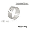 Ussr Symbol Hammer and Sickle Ring Stainless Steel Wide Open Signet Ring for Women Vintage Jewelry Party Gift - Image 6