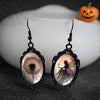 Gothic Style Black Fairy Angel Dandelion Glass Earrings For Women Punk Halloween Jewelry Gifts - Image 3
