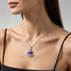 12 Constellation Necklace Zodiac Signs Cabochon Glass Crescent Moon Pendant Clavicle chain Necklace Birthday Gifts for Women - Image 6