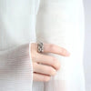 Silver Color Handmade Engagement Rings for Women Wedding Couple Creative Design Cute Fishs Jewelry Adjustable - Image 2