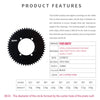 Pass Quest Bcd Road Bike single chainring 4-bolt for Aero axs Chain ring Suitable for 6800 magene xcadey crown tiagra 4700 - Image 3