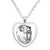 Rage Comic Necklace Derp Face Trollface Funny Meme Cartoon Glass Heart Shape Pendant Chain Necklace Charm Jewelry Collect Gift - Image 14