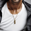 Stainless Steel Punk Square Pendant Necklace for Men Women Blank Bar Couples Necklaces Birthday Christmas Jewelry Gift - Image 5