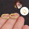 Round Cubic Zirconia Hoop Earrings in Gold-Tone or Silver-Tone - Image 15