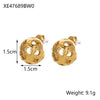 Carlidana Jewelry Stainless Steel Chunky Minimalist Earring Water Drop Hollow Out Minimal Chubby Earrings - Image 14