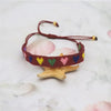 Adjustable Multicolor Heart Bead Bracelet with Woven Pattern - Image 70