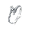 Vintage Silver Dragon Opening Ring For Women Lucky Gothic Animal Stackable Rings Party Punk Hiphop Gift - Image 7