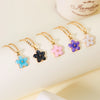 Flower Pendant Necklace for Women Romantic Cherry Blossom Gold Color Metal Chain Choker Party Wedding Neck Jewelry - Image 2