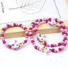 Cartoon Colorful Wooden Unicorn Flower Animal Child Sweater Necklace Bracelet Girl's Gifts Children's Jewelry 2pc - Image 20